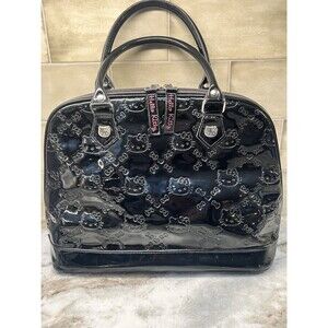 Loungefly Sanrio Hello Kitty Bowler Tote Large Bag Embossed City Bag Pink Inside